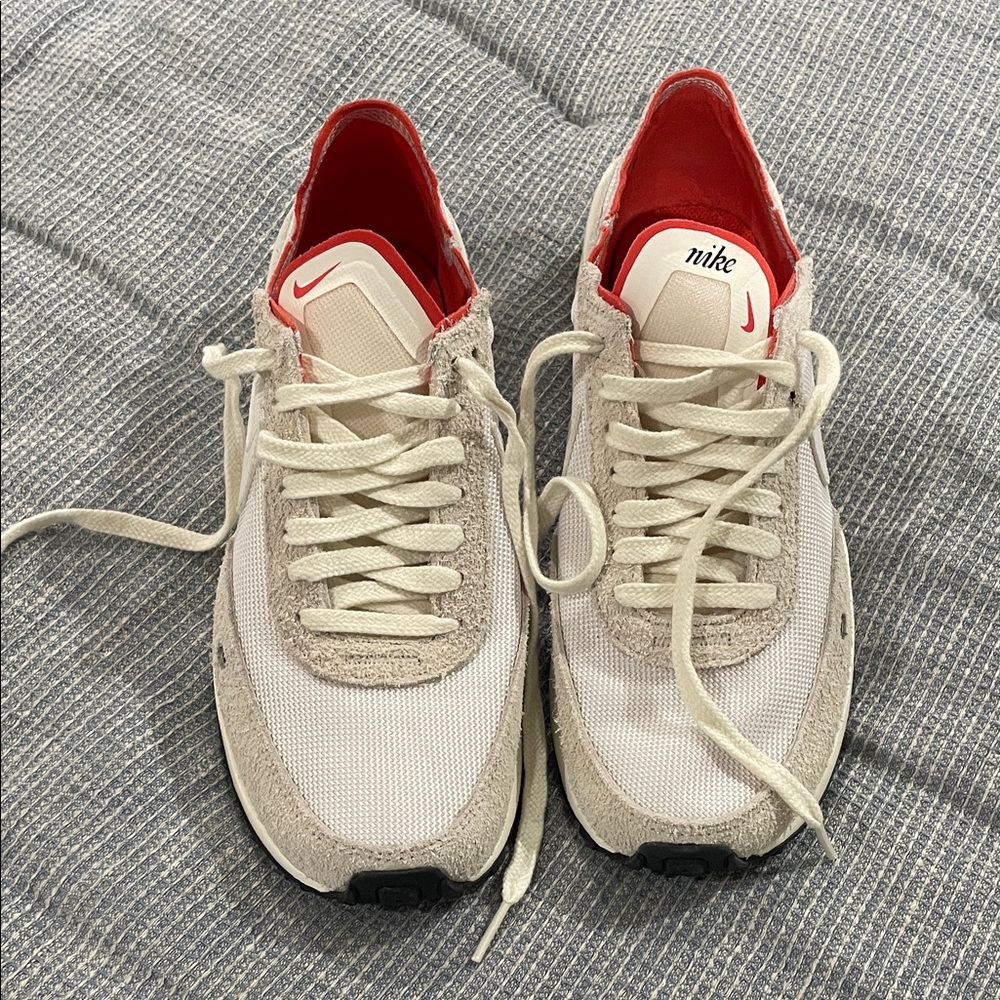 Nike Cream and Red Casual Sneakers